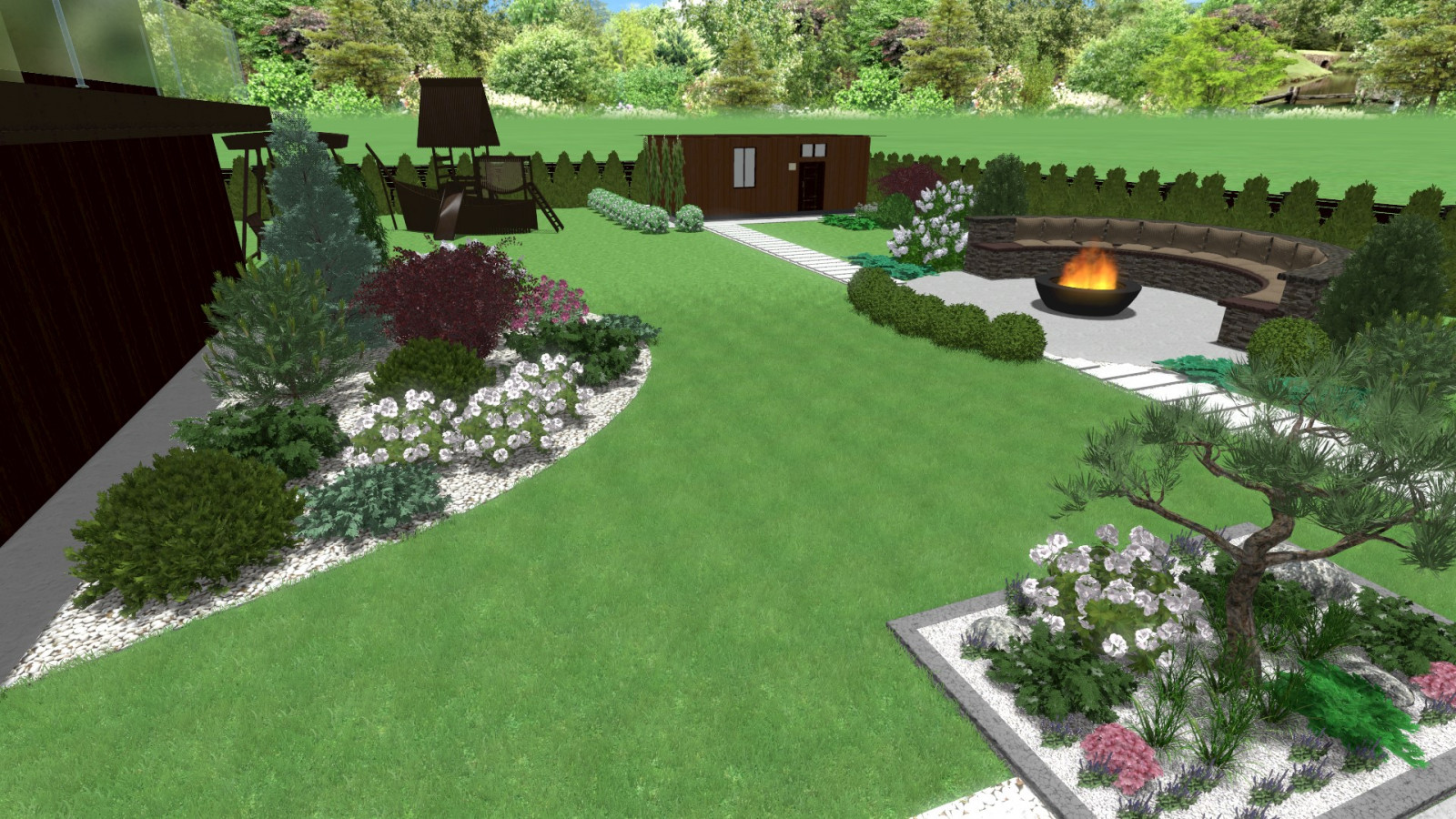 3D ландшафтный проект 1500 руб./сотка + все планы и чертежи