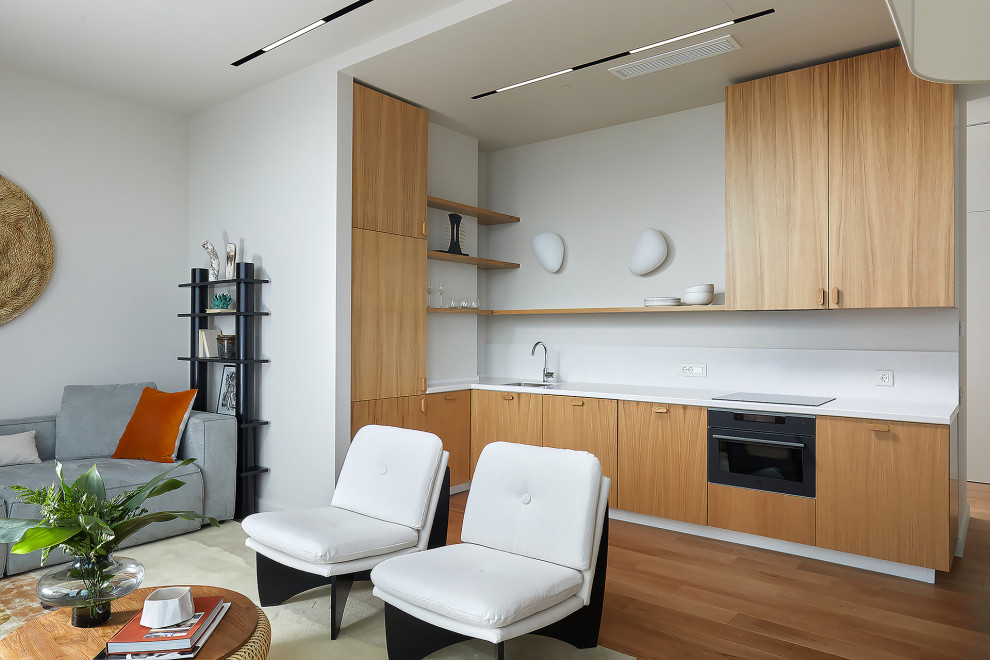 Квартира в Москва-Сити 2 (бежевое дерево)