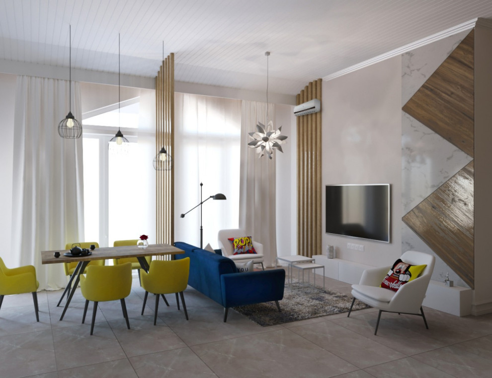 130 м2 | Дизайн интерьера частного дома