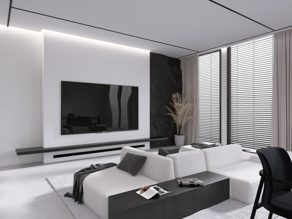 Один из наших проектов с панорамными окнами 140 м2