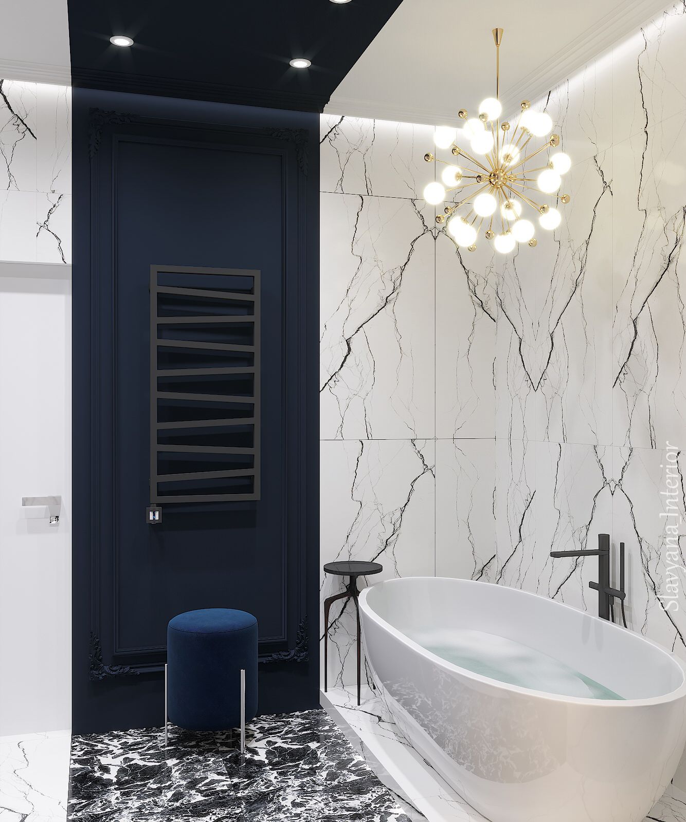 Дизайн-проект апартаментов 113 м2 в МФК «Match Point» (2020г.)