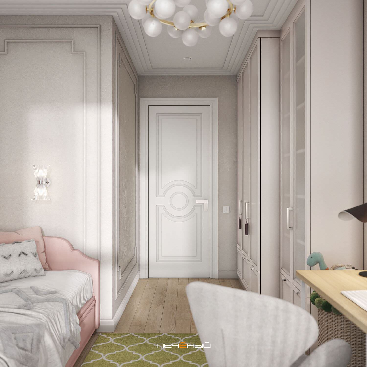 2024 Дизайн 3-комн. квартиры в стиле классика, 65 м², Москва, ЖК Life-Варшавская