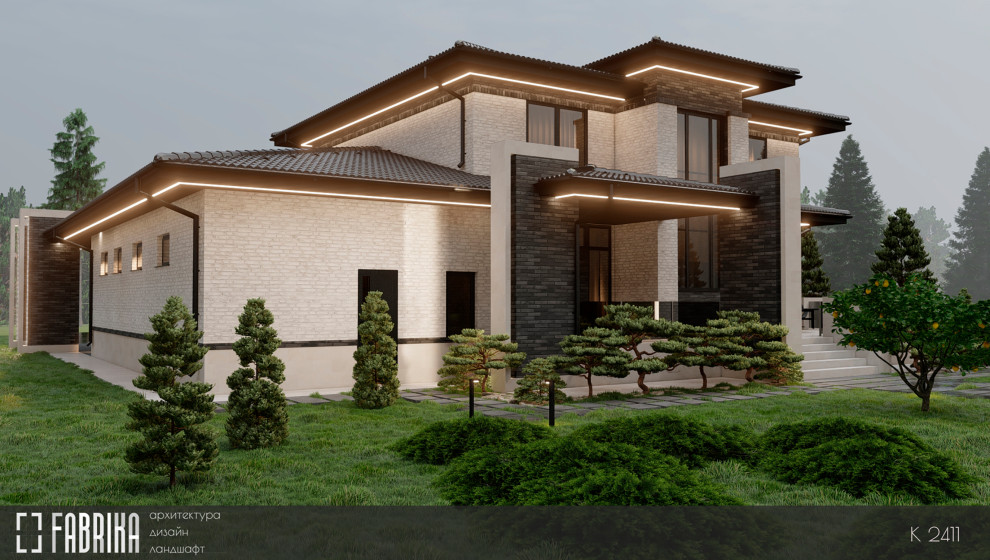 Дом в стиле Райта K2411