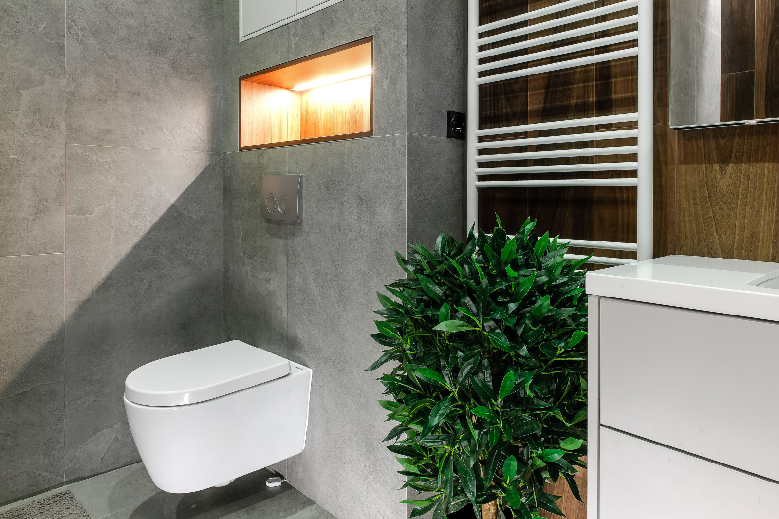 Ванная комната. Дизайн проект квартиры на Петровском острове