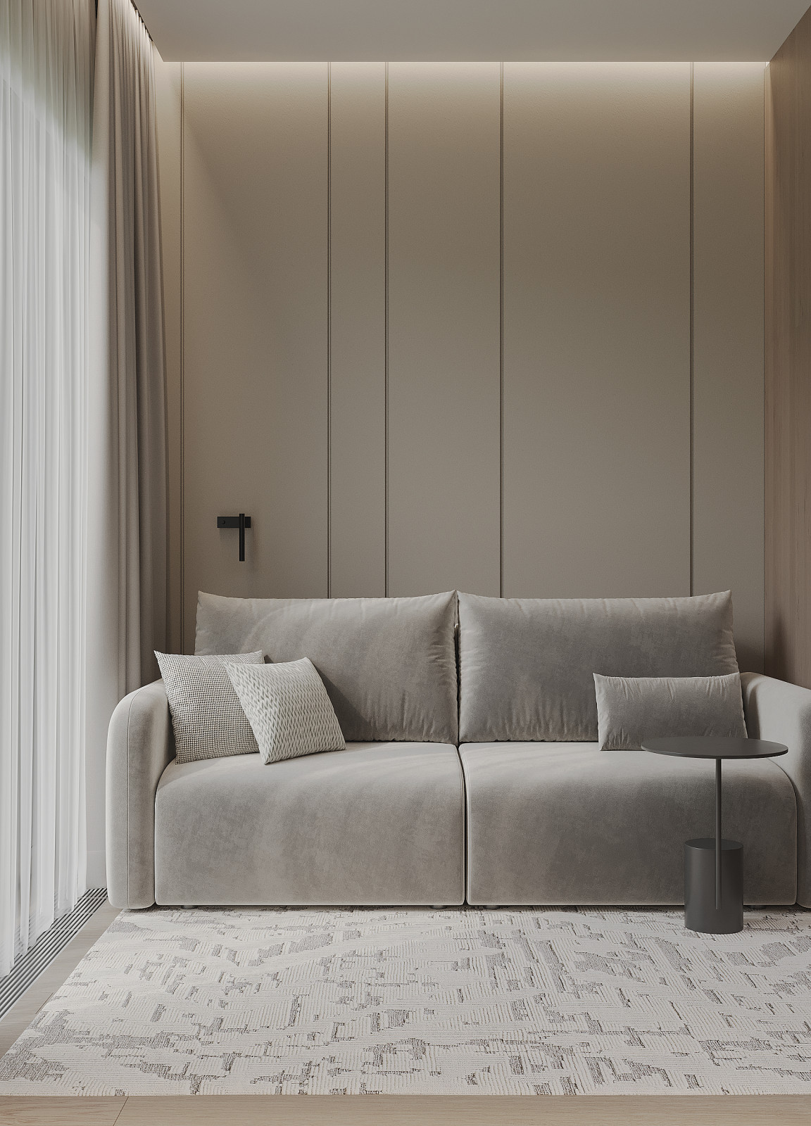 Интерьер апартаментов, Сочи, 45м2