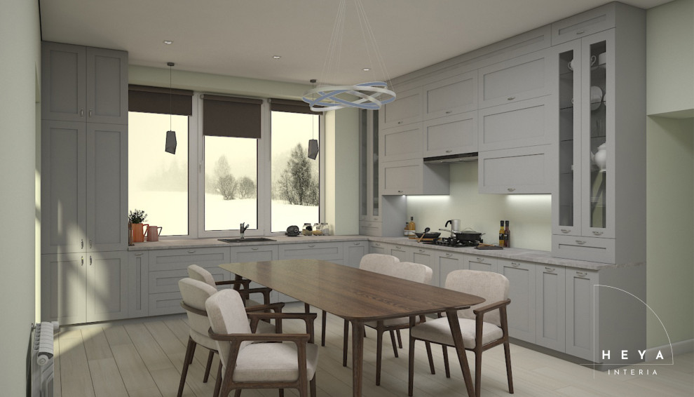 Обложка проекта: Проект кухни-гостиной