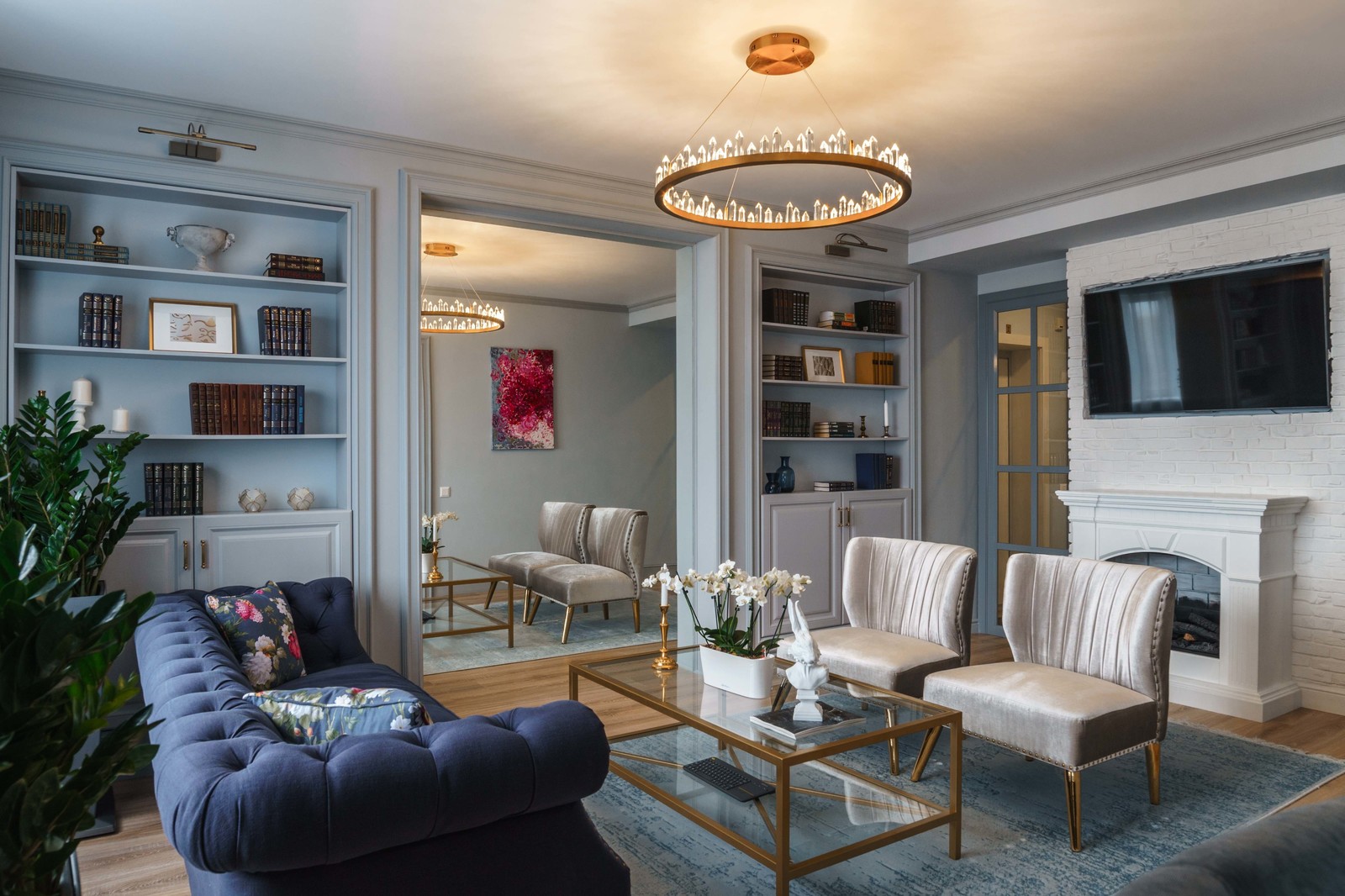 Квартира серого цвета с розовым. г.Димитровград .