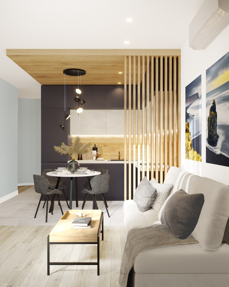 Кухня-гостиная в евро-двушке