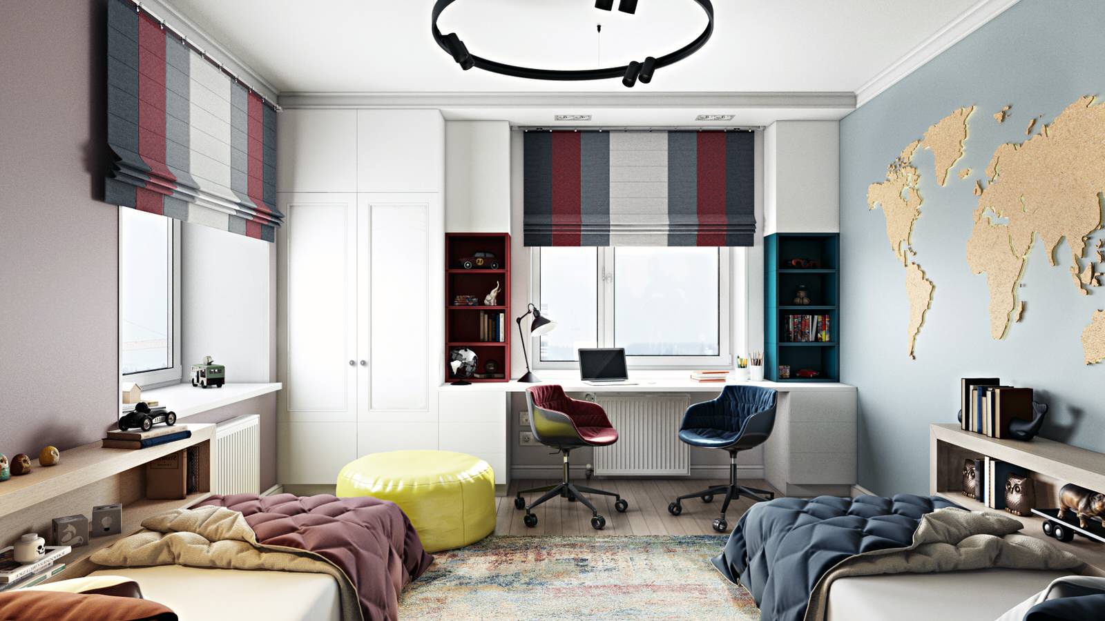 Интерьер квартиры в ЖК Wellton Park (95,7 кв.м.) "Палитра"