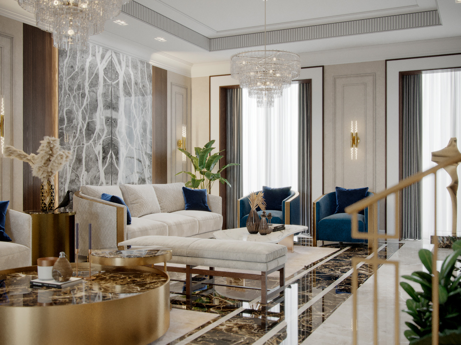 Living Room Rendering in New York