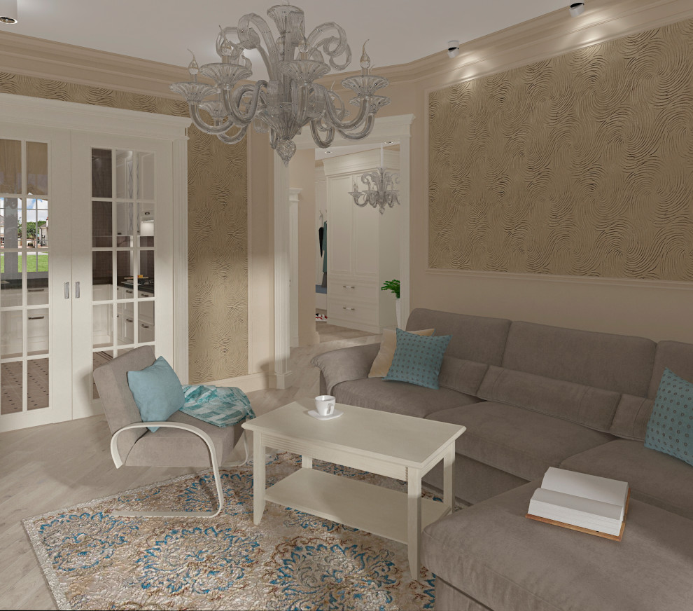 проект таунхауса гостиная