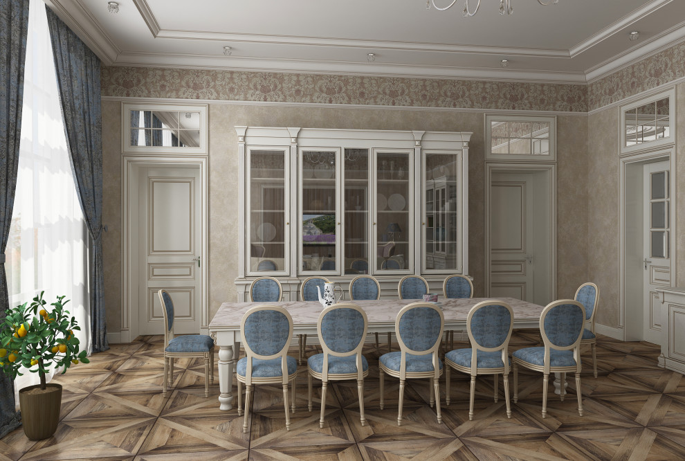 ГОСТИНАЯ-СТОЛОВАЯ В ЗАГОРОДНОМ ДОМЕ