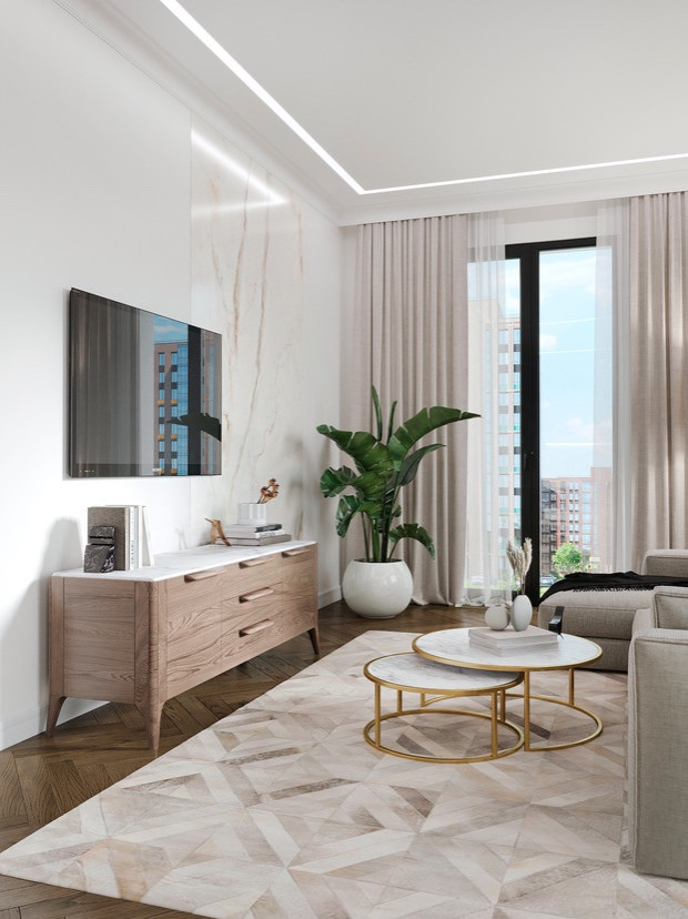 Обложка проекта: Квартира в ЖК «Полянка 44» 110м2