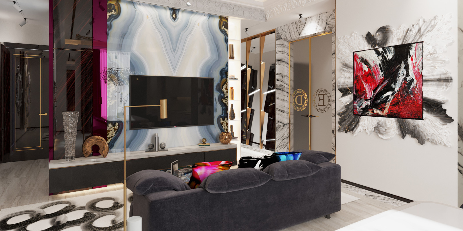 Многомерный интерьер как искусство.