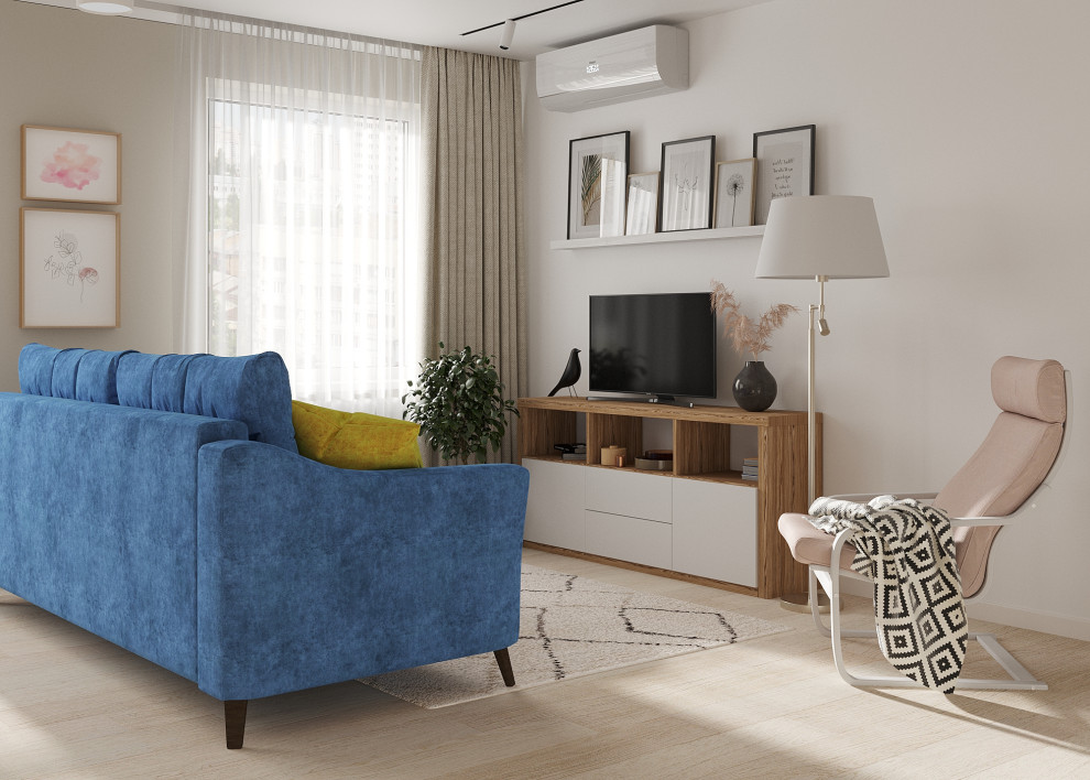 Гостиная в скандинавском стиле