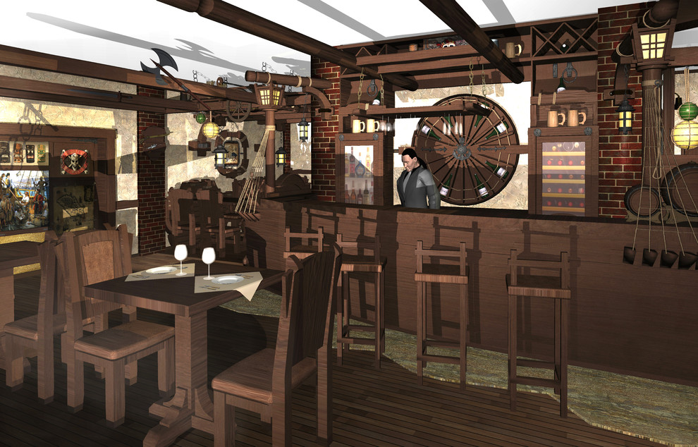 Проект реконструкции кафе "Капитан Флинт". Зеленоградск