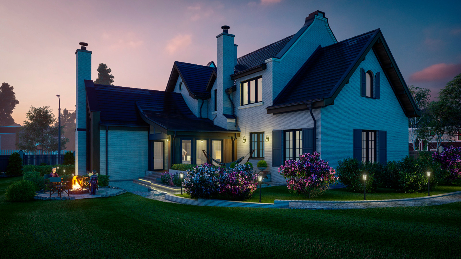 Дом в тюдоровском стиле