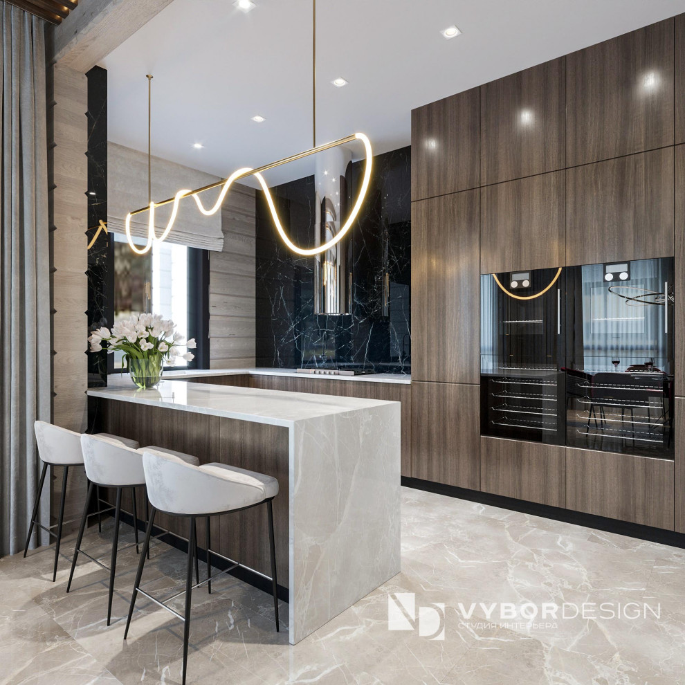 Дизайн интерьера дома из бруса