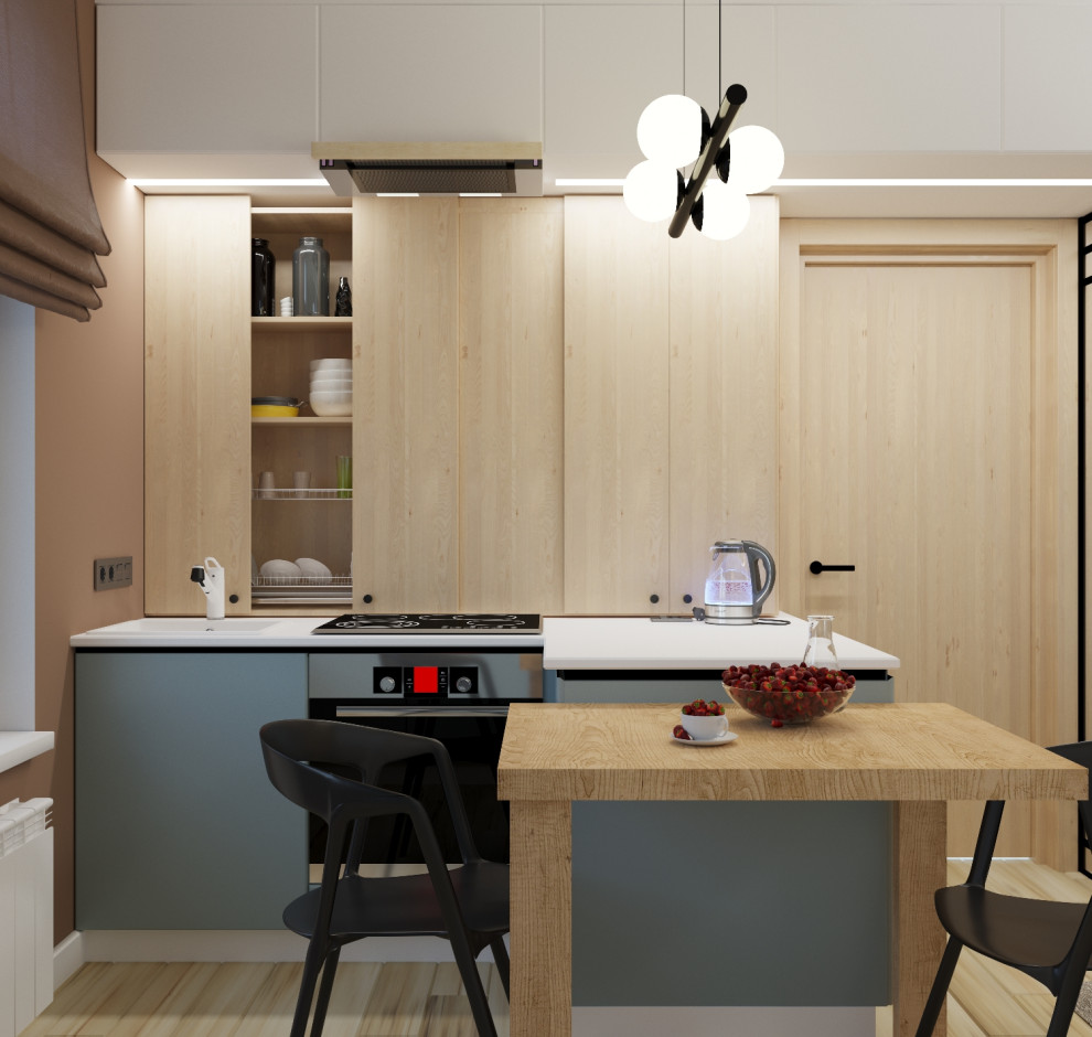 Обложка проекта: Кухня-гостиная для молодой пары