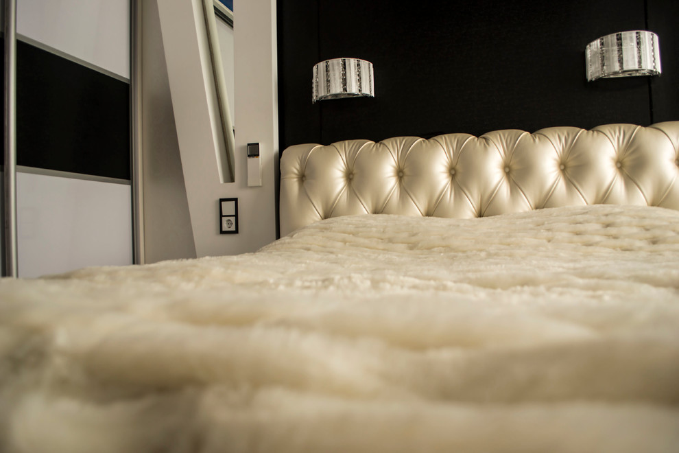 Контрастный дизайн интерьера квартиры