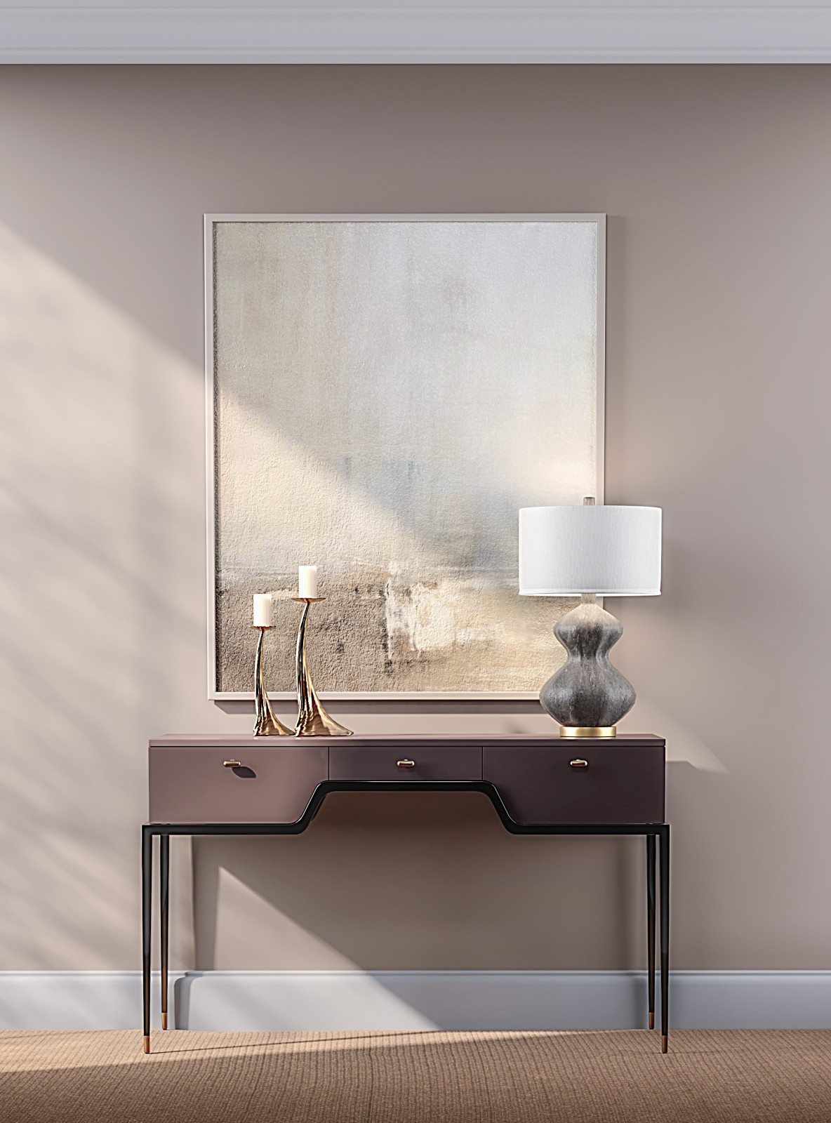 консоль в интерьере