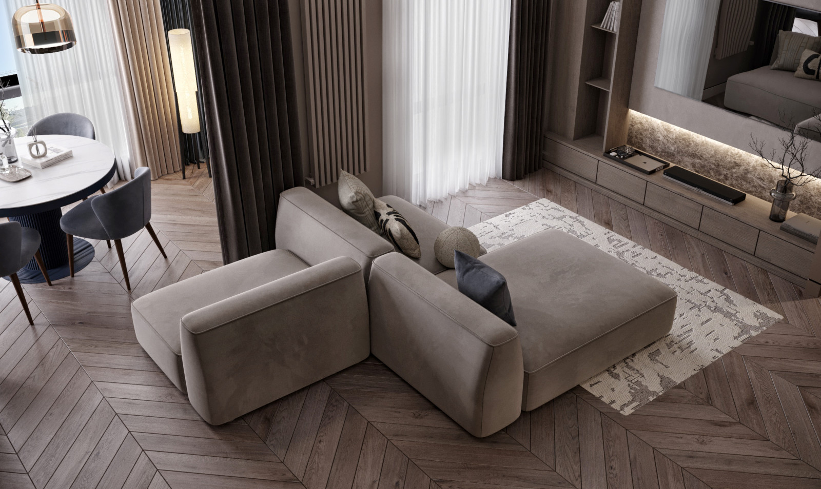 Проекттрехкомнатная квартира 115 м²