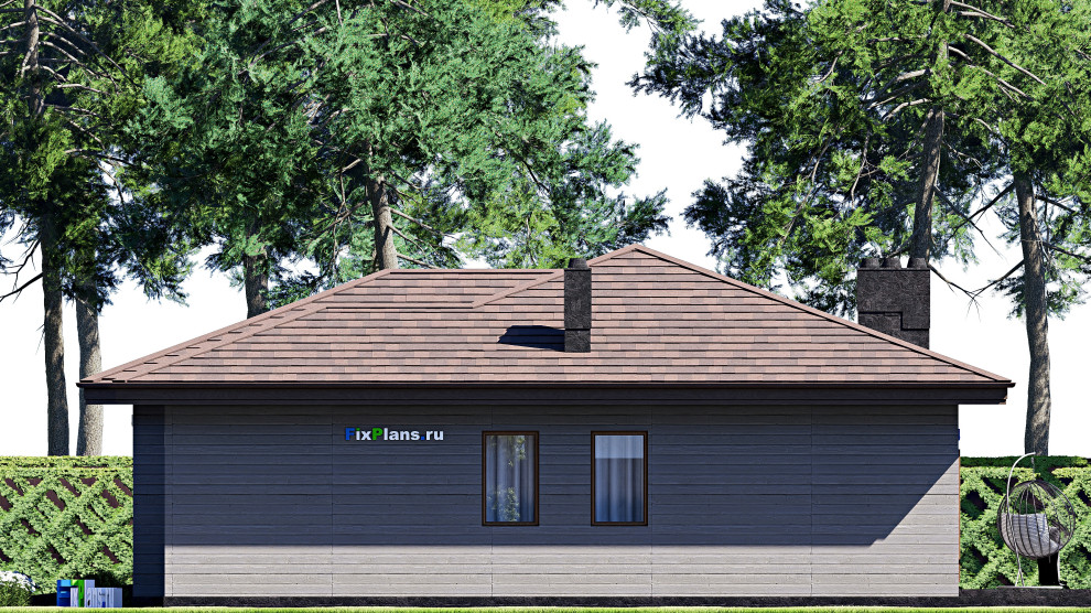 Проект одноэтажного дома 18х15м S183м2 F-17504