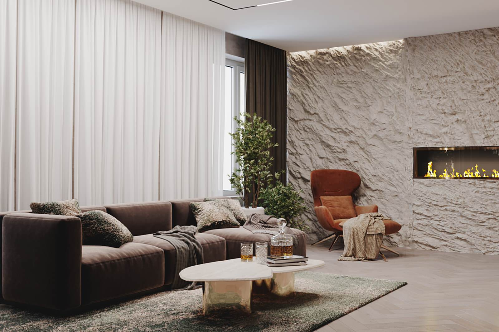 Дизайн проект апартаментов Аура