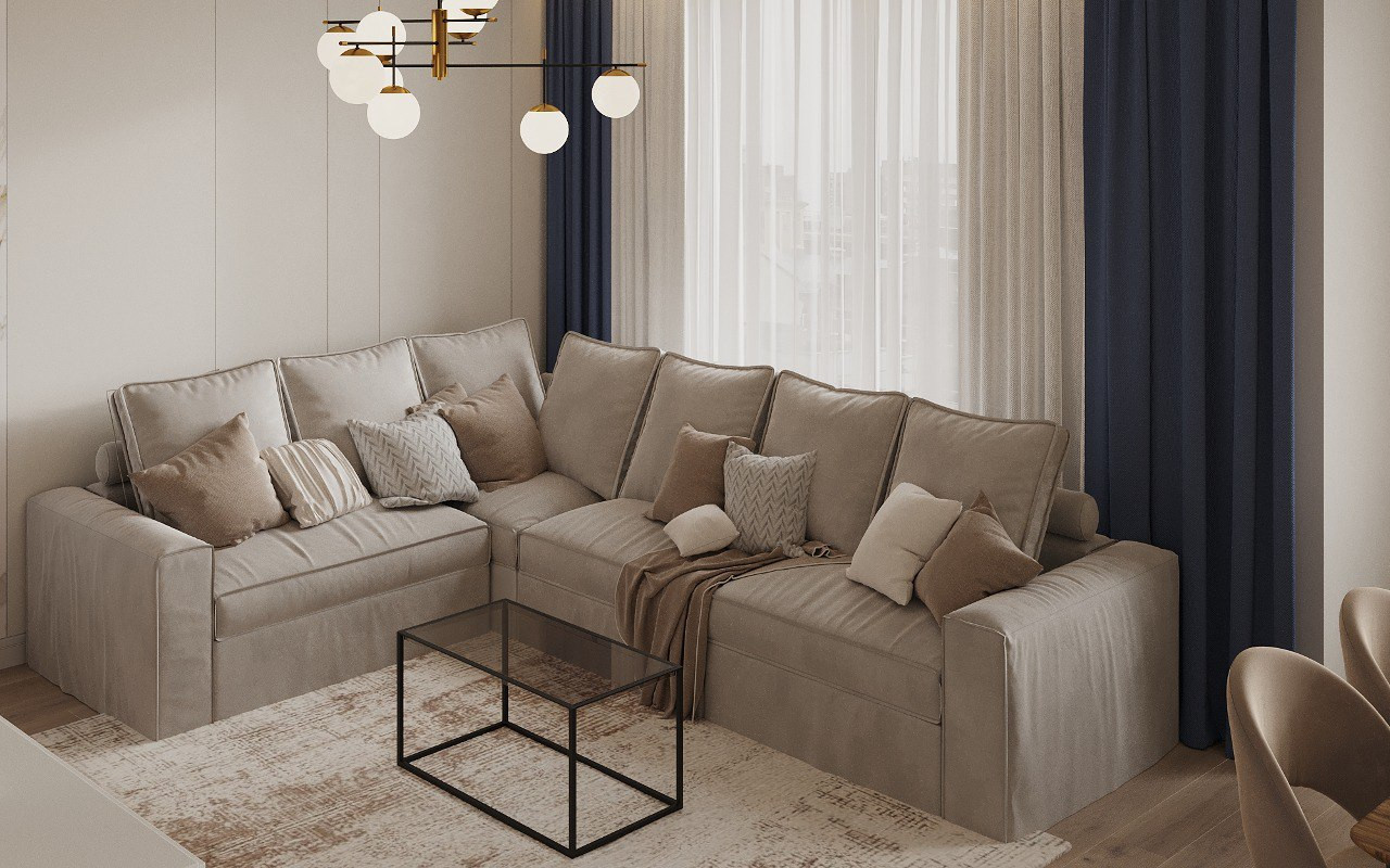 Дизайн 3-х комнатной квартиры в ЖК ГАЛАКТИКА PRO