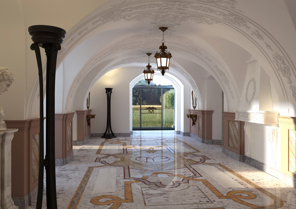 Интерьеры старинного дома 3200 кв метров в Австрии