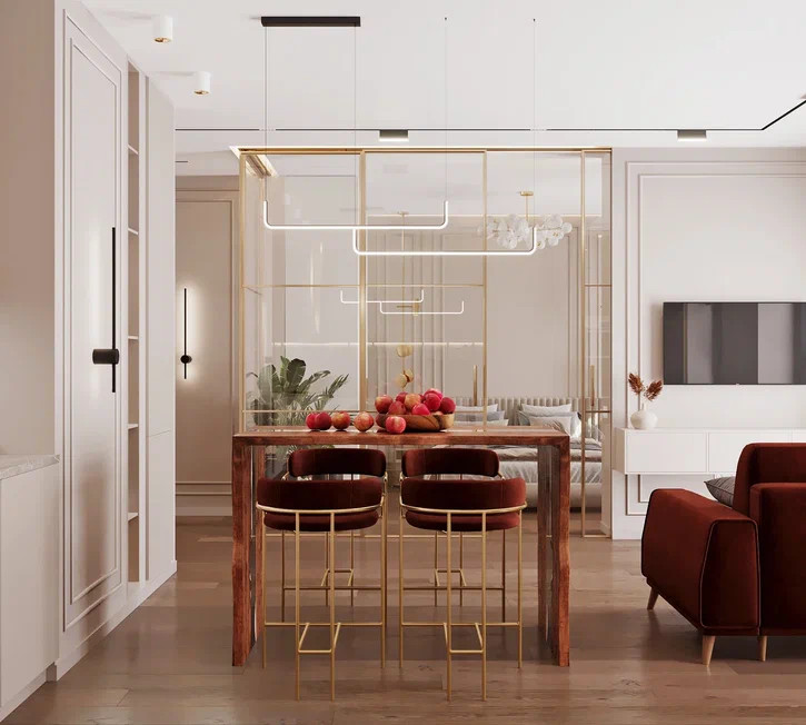 Ремонт квартиры в стиле неоклассика для молодой девушки