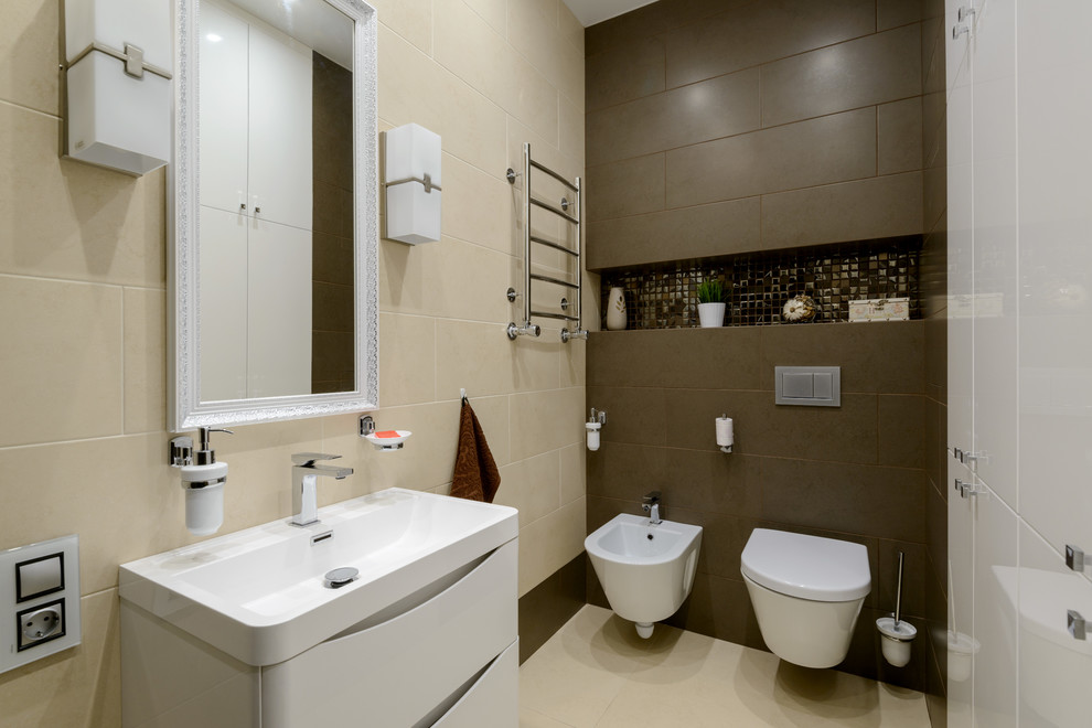 Трехкомнатная квартира-студия в современном стиле