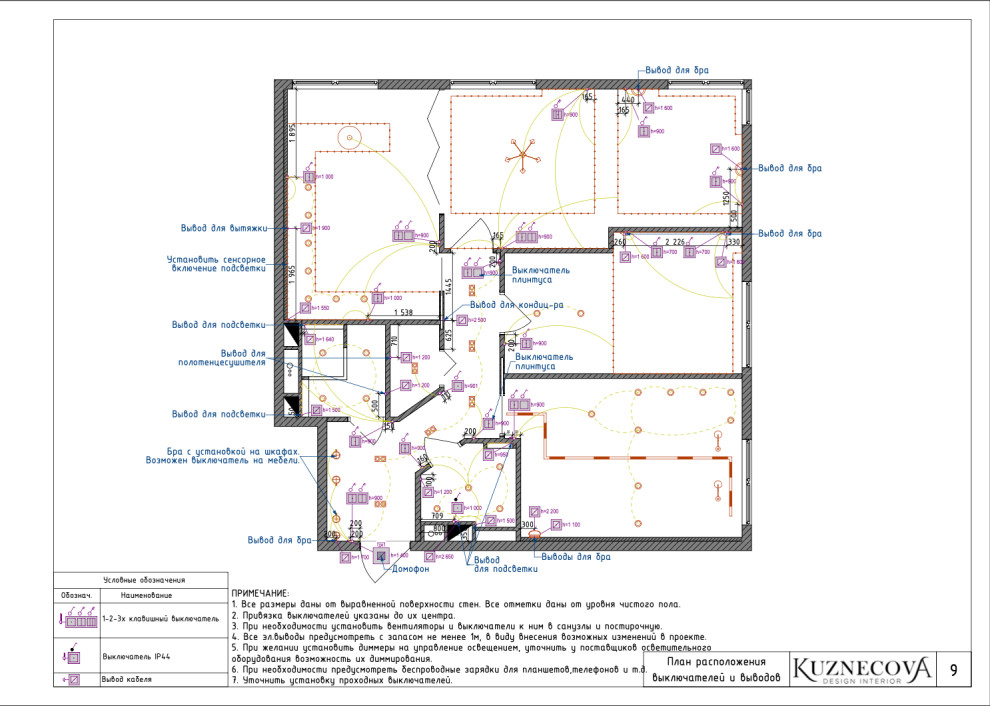 Дизайн проект квартиры 85 кв.м.