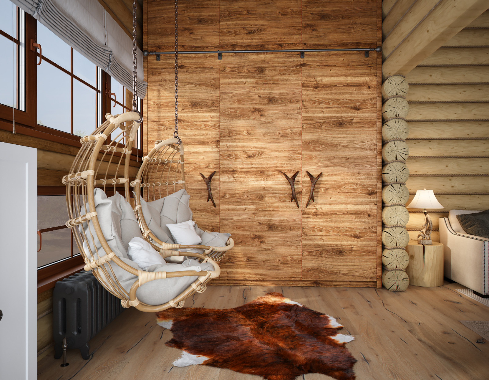 Деревянный дом с баней