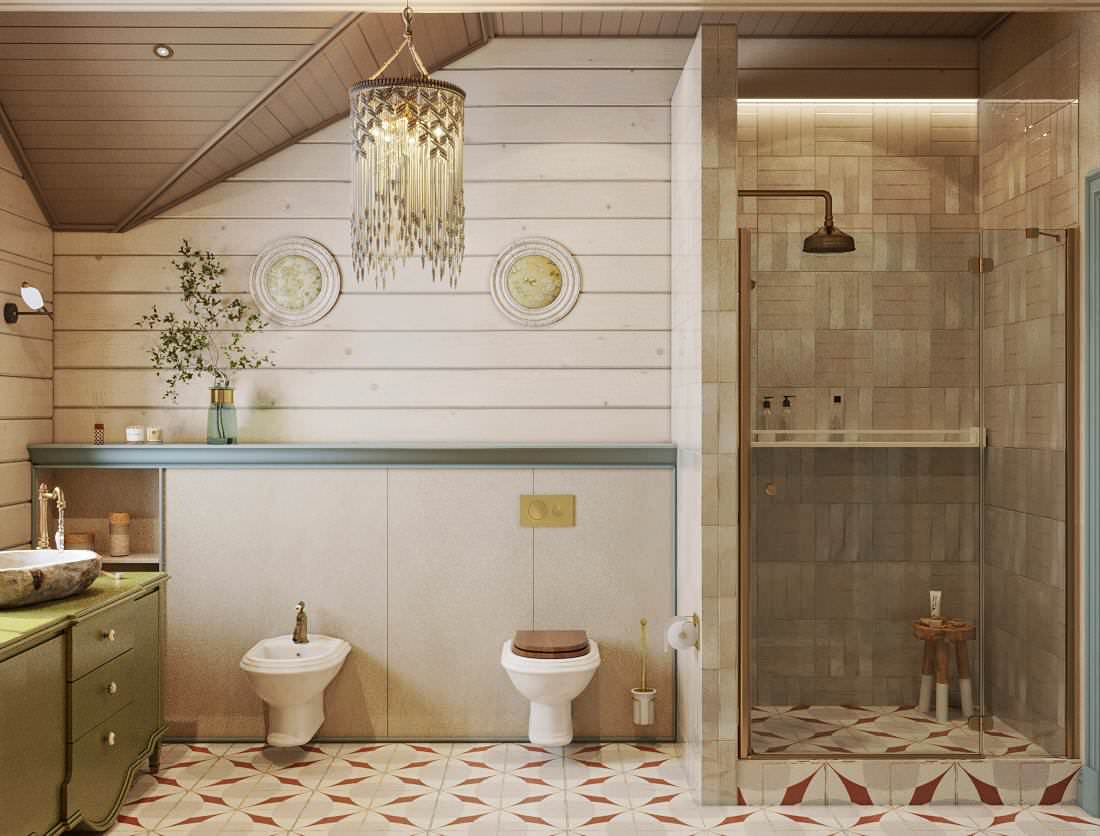 Загородный дом на озере, 230 м2