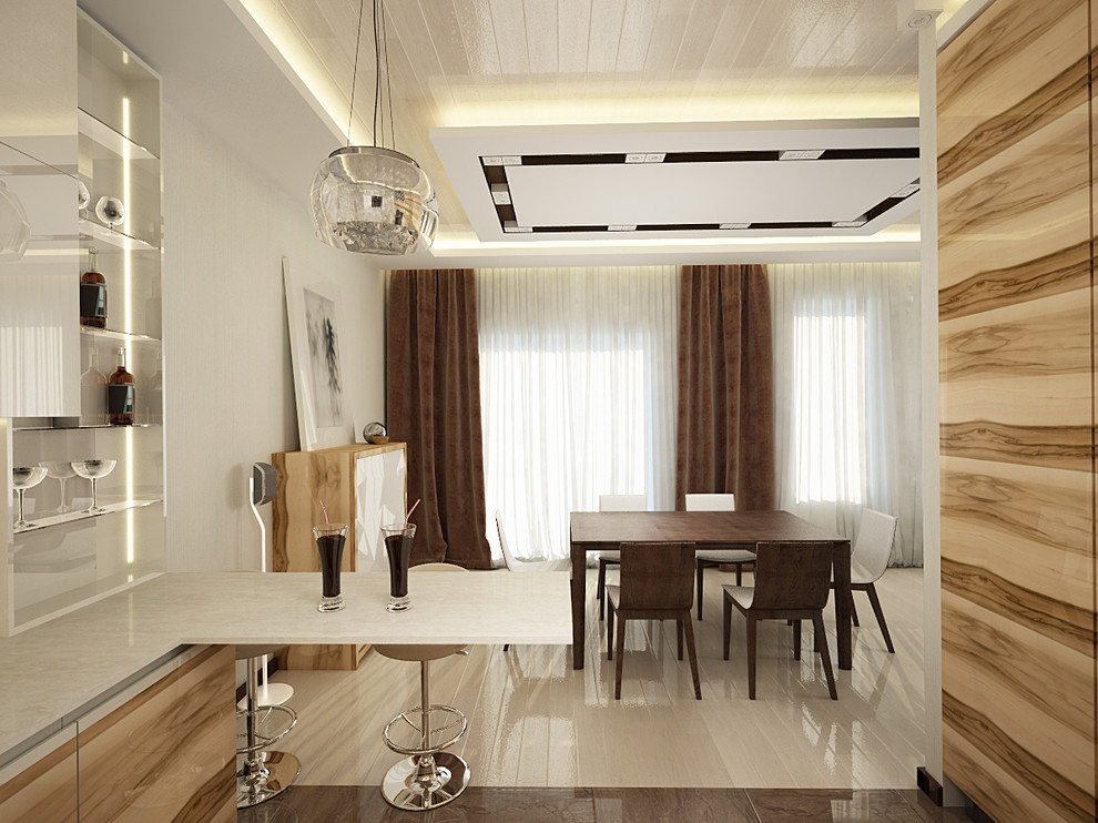 Современный интерьер небольшого коттеджа