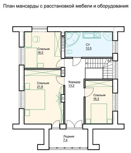 Проект дома №24-05 (S-площадь: 163,4 м.кв.)