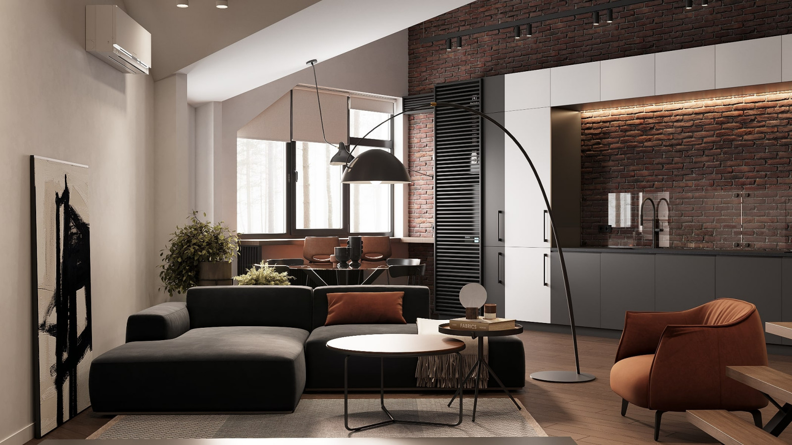 Обложка проекта: Двухуровневые апартаменты в Подмосковье