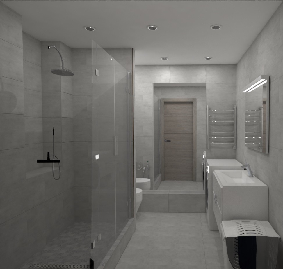 Современный дизайн квартиры в центре Тюмени для молодого человека.