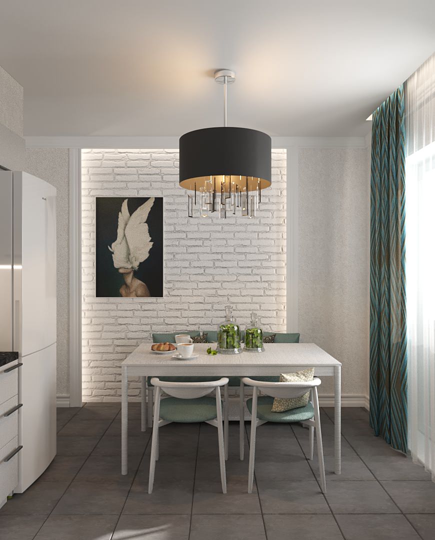 Проект маленькой кухни в ЖК Триколор