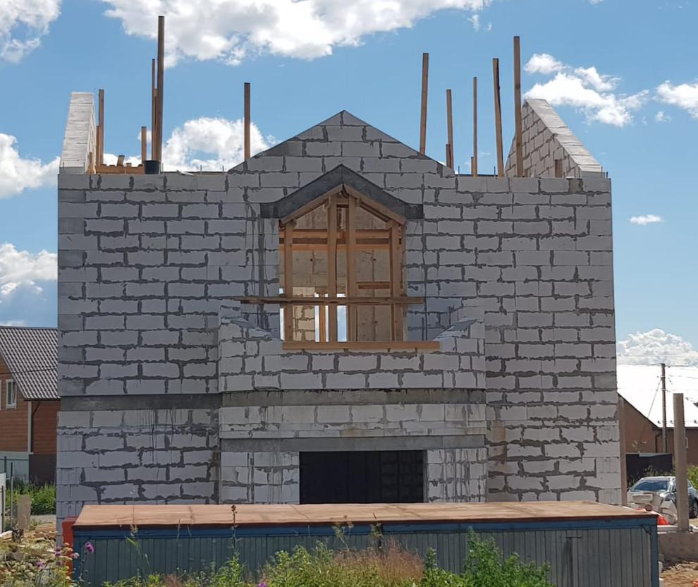 Обложка проекта: Загородный жилой дом( 2 этажа, S=200 м.кв )