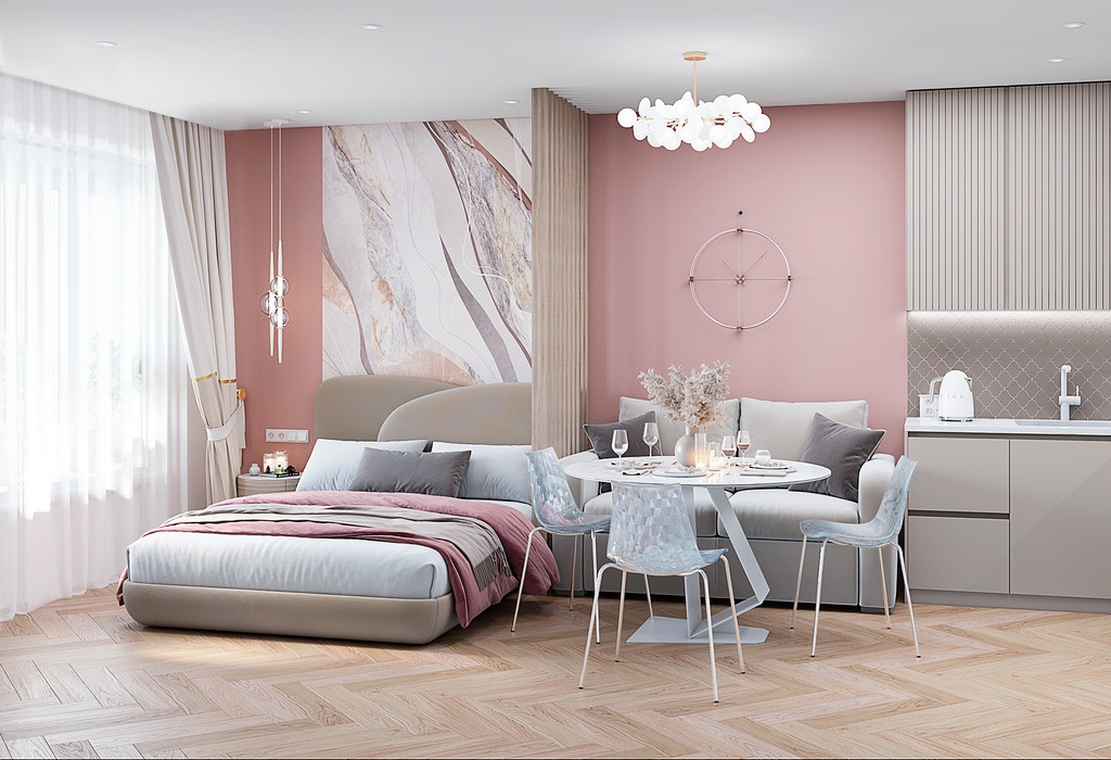 Нежные цвета, как вариант еще одного решения.