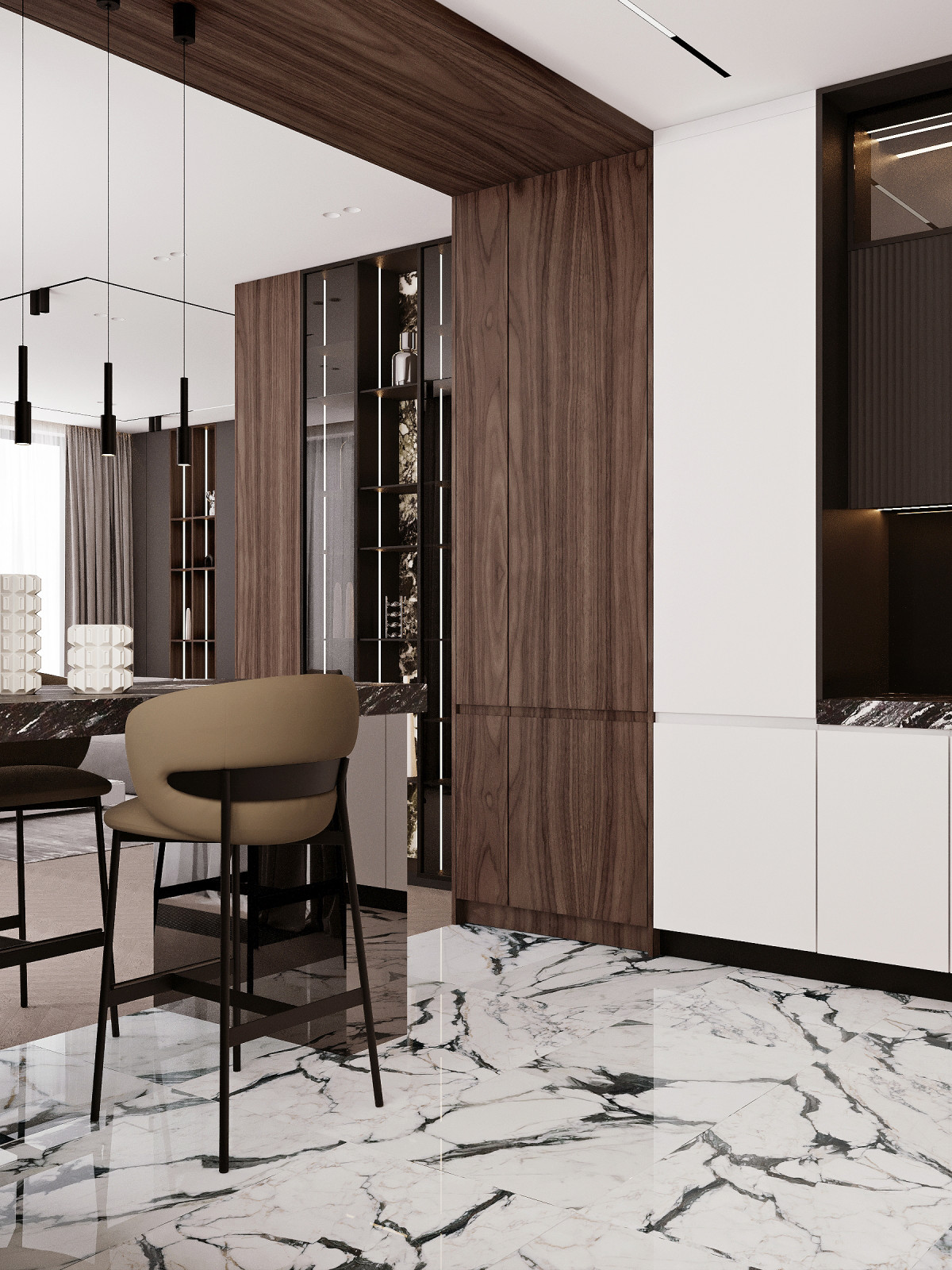 Интерьер в ЖК "Западный порт"