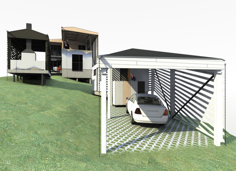 Обложка проекта: Индивидуальный жилой дом «Х» с беседкой и хоз. блоком