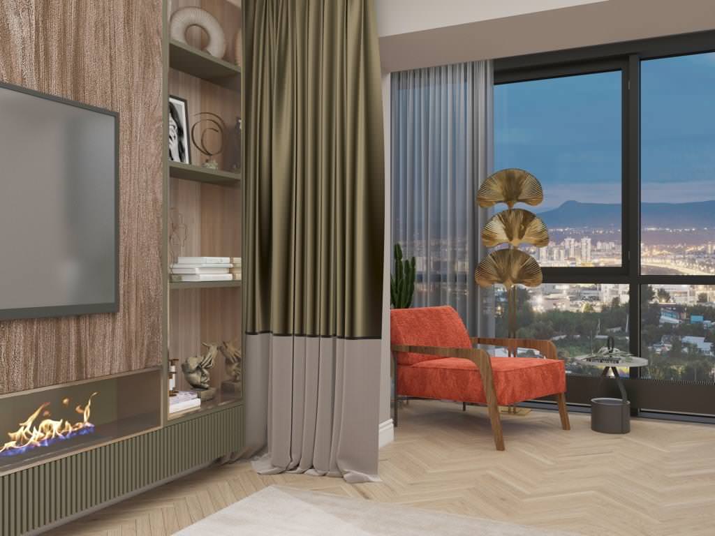 Квартира в скандинавском стиле, для дружной семьи на