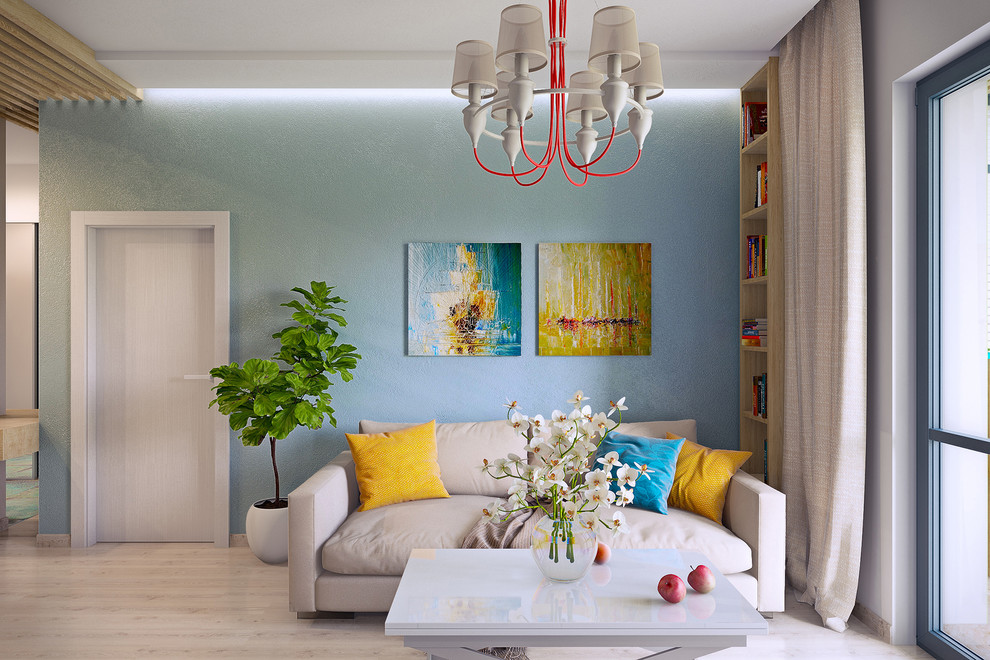 Квартира с нотками бирюзы