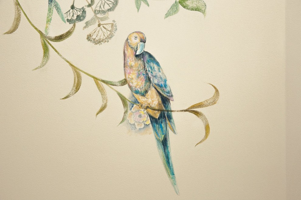 Роспись "Птички" в стиле прованс