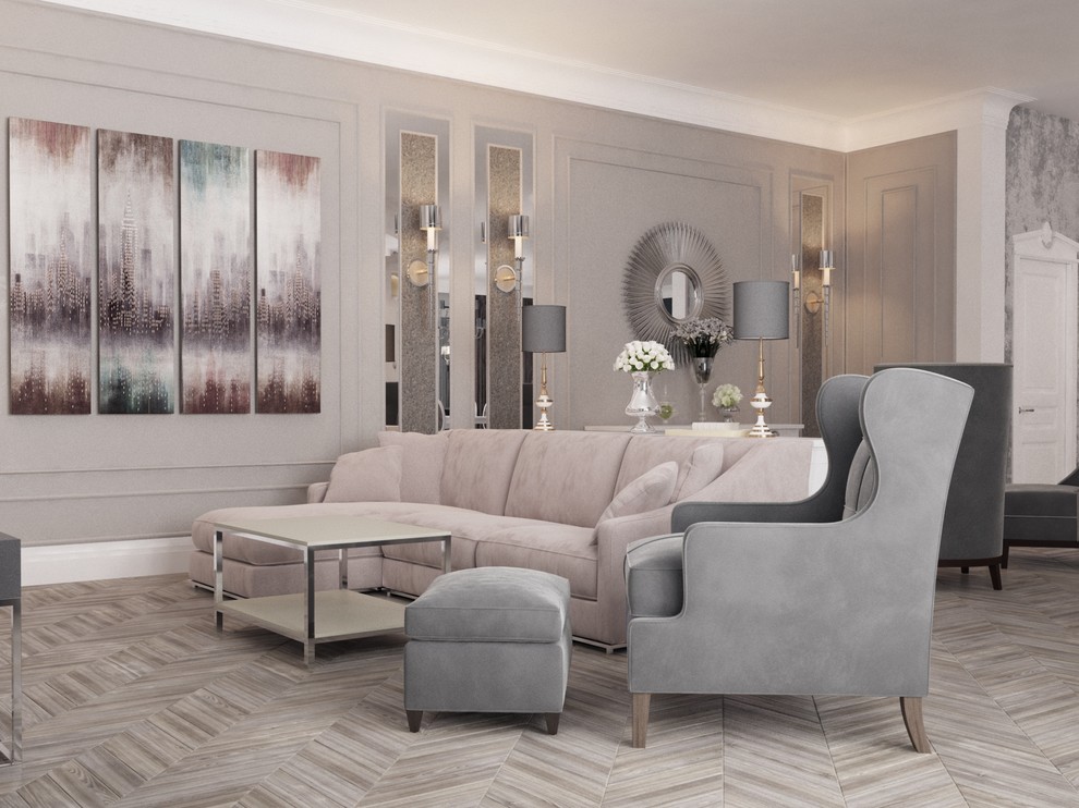 Дизайн коттеджа современная классика (п-ов Пролетарский)