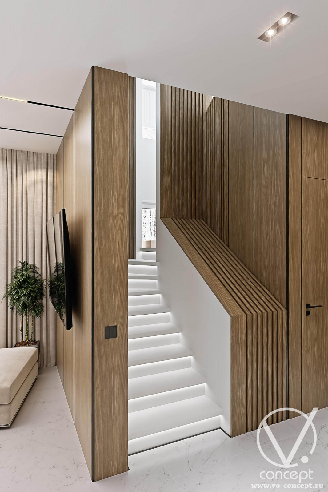 Реконструкция интерьеров дома в подмосковье. 350 м.кв.