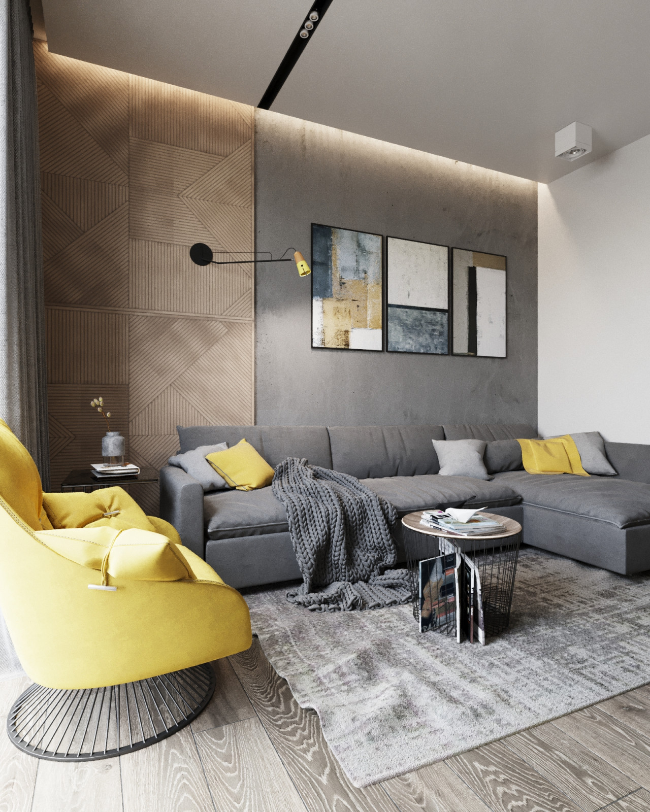 ЖК "Лахта парк" квартира в стиле LOFT 90 м2